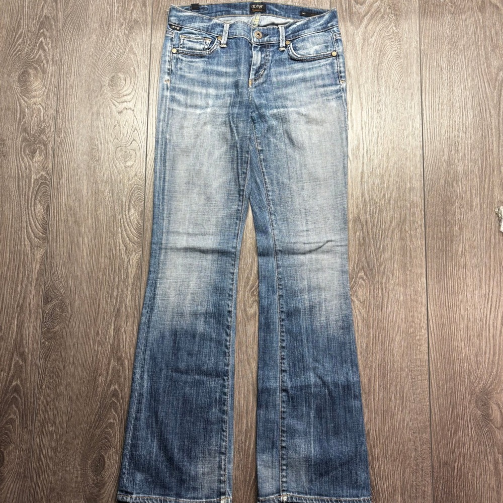 Citizens of Humanity Dita Petite Bootcut Jeans Blue Wash Low Rise 1275-145 28